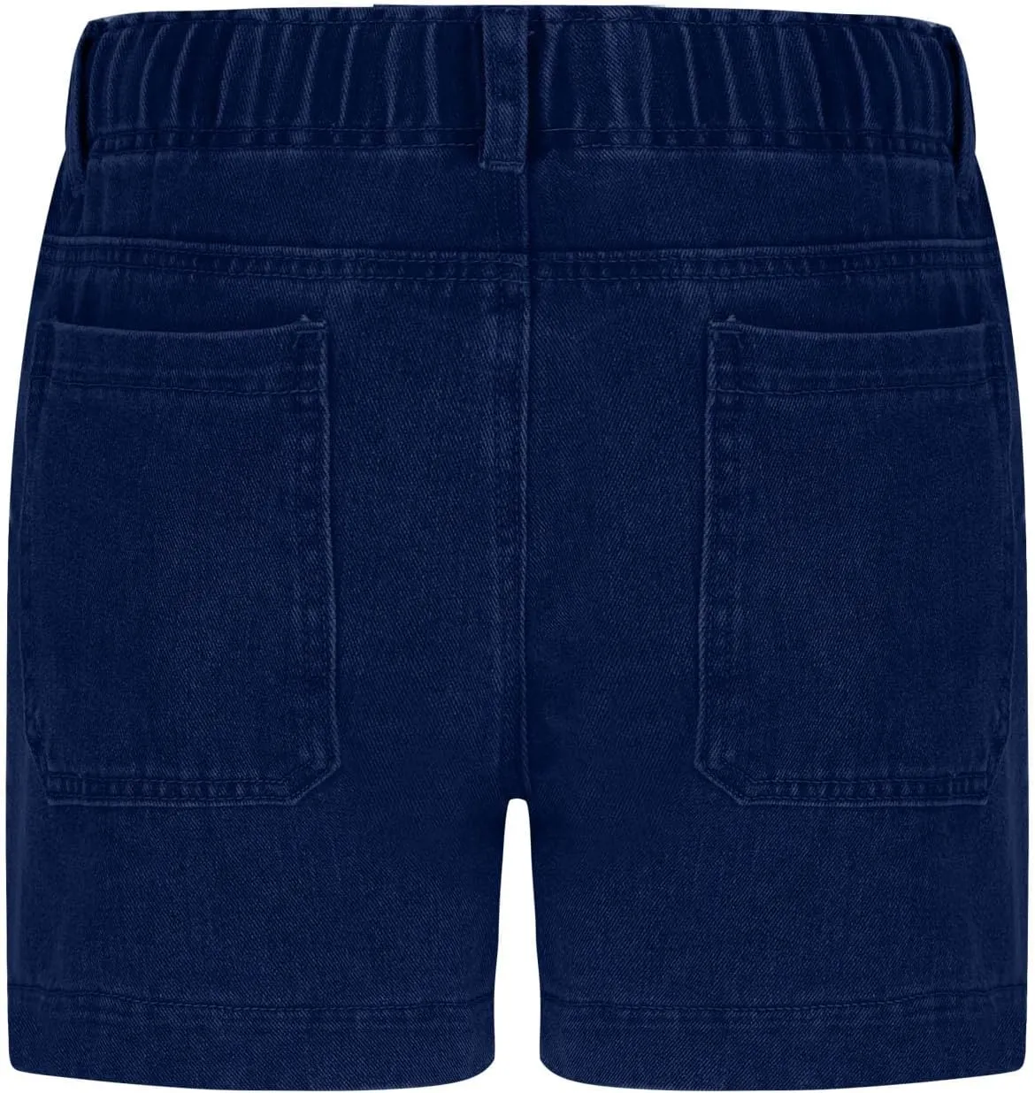 Jean Shorts for Women High Waisted Trendy Patch Pocket Drawstring Casual Summer Stretchy Denim Shorts with Pockets