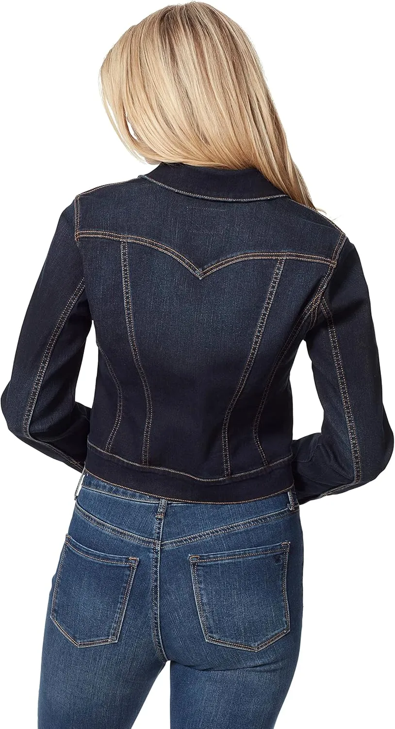Jessica Simpson Womens Plus Denim Stretch Denim Jacket
