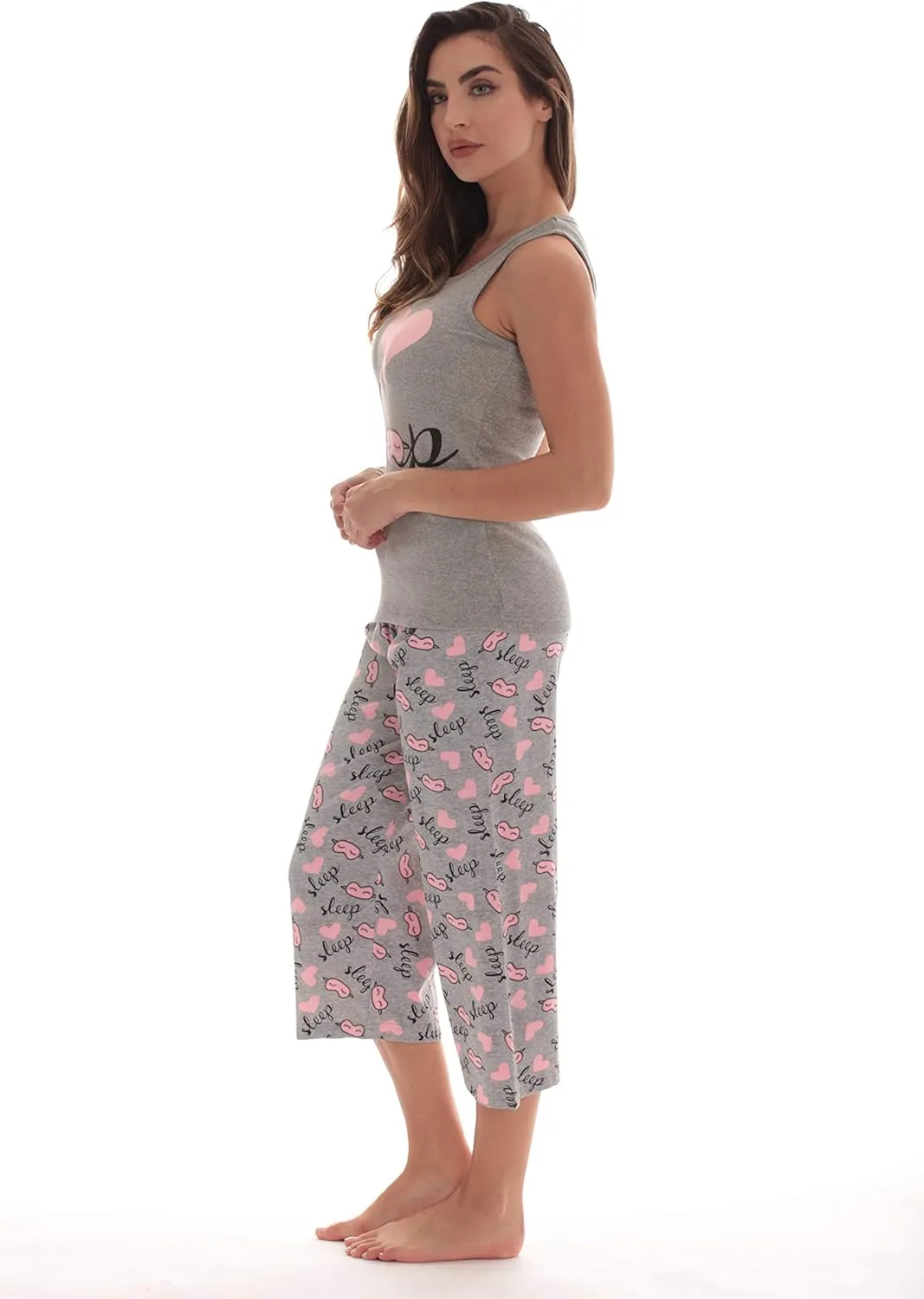 Just Love Womens Pajamas Cotton Capri Set