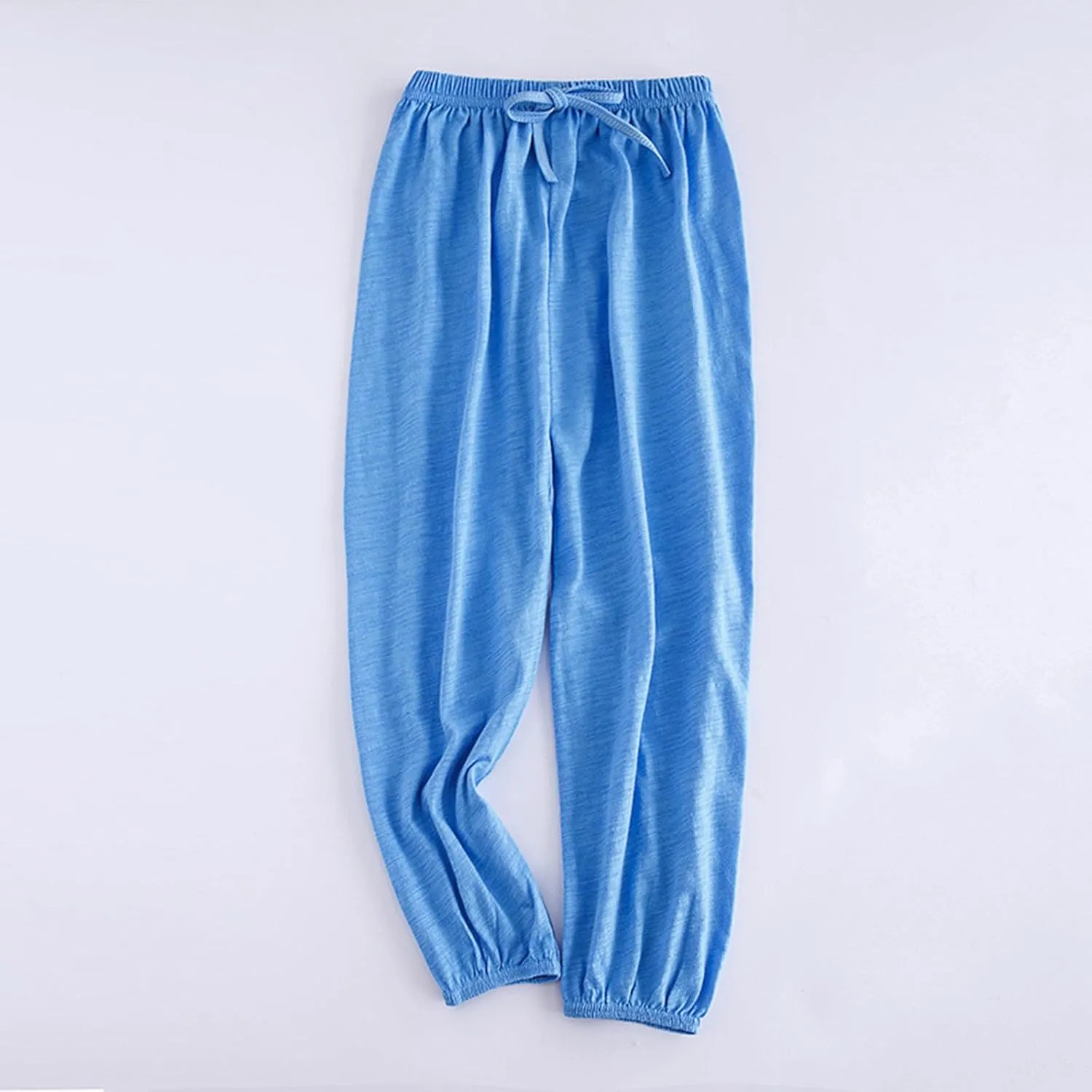Kids Boys Girls Baggy Pants Toddler Soft Solid Elastic Waisted Long Pants Casual Sports Dance Joggers Home Bottoms