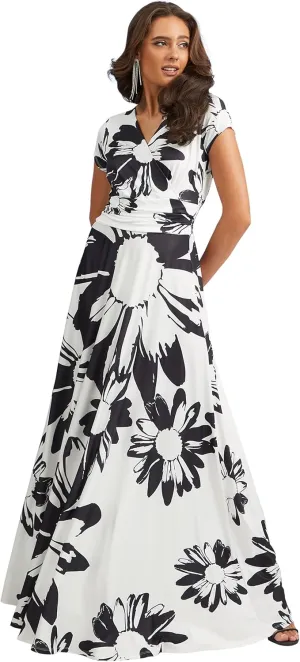 KOH KOH Womens Long Modest Floor Length Flowing Summer Print Maxi Dress Gown