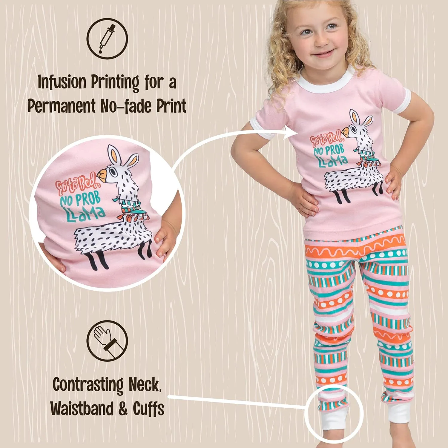 Lazy One Short-Sleeve Pajamas Sets for Girls and Boys, Kids' Soft, Animal PJs, Lake Pajamas