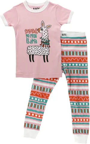 Lazy One Short-Sleeve Pajamas Sets for Girls and Boys, Kids' Soft, Animal PJs, Lake Pajamas