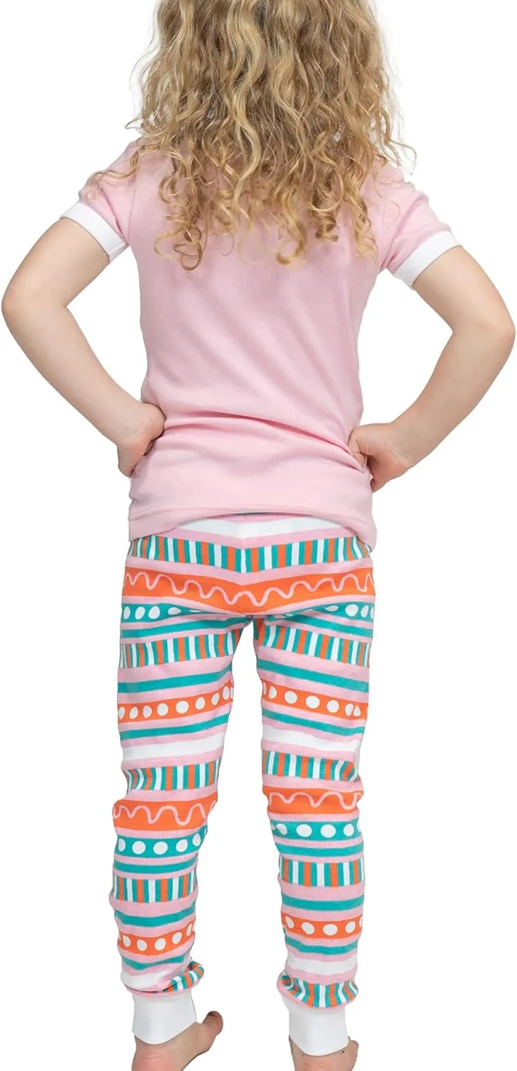 Lazy One Short-Sleeve Pajamas Sets for Girls and Boys, Kids' Soft, Animal PJs, Lake Pajamas