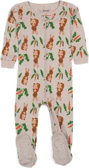 Leveret Kids Pajamas Baby Boys Girls Footed Pajamas Sleeper 100% Cotton (Size 6-12 Months-5 Toddler)