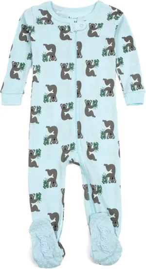 Leveret Kids Pajamas Baby Boys Girls Footed Pajamas Sleeper 100% Cotton (Size 6-12 Months-5 Toddler)