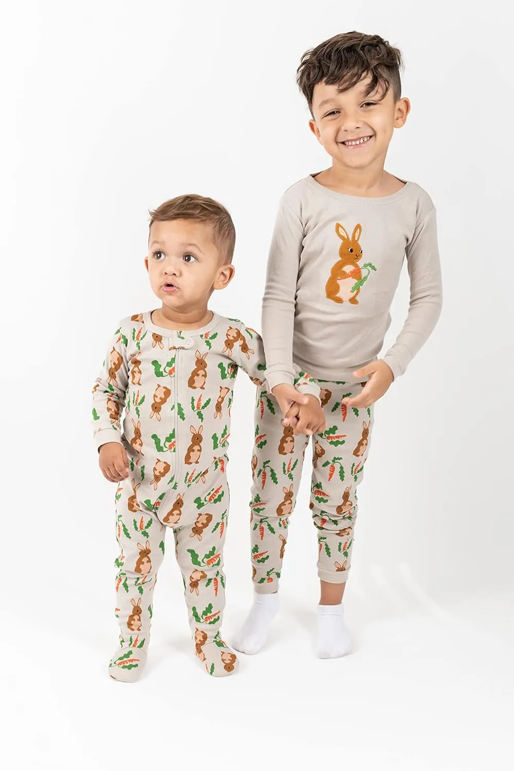 Leveret Kids Pajamas Baby Boys Girls Footed Pajamas Sleeper 100% Cotton (Size 6-12 Months-5 Toddler)