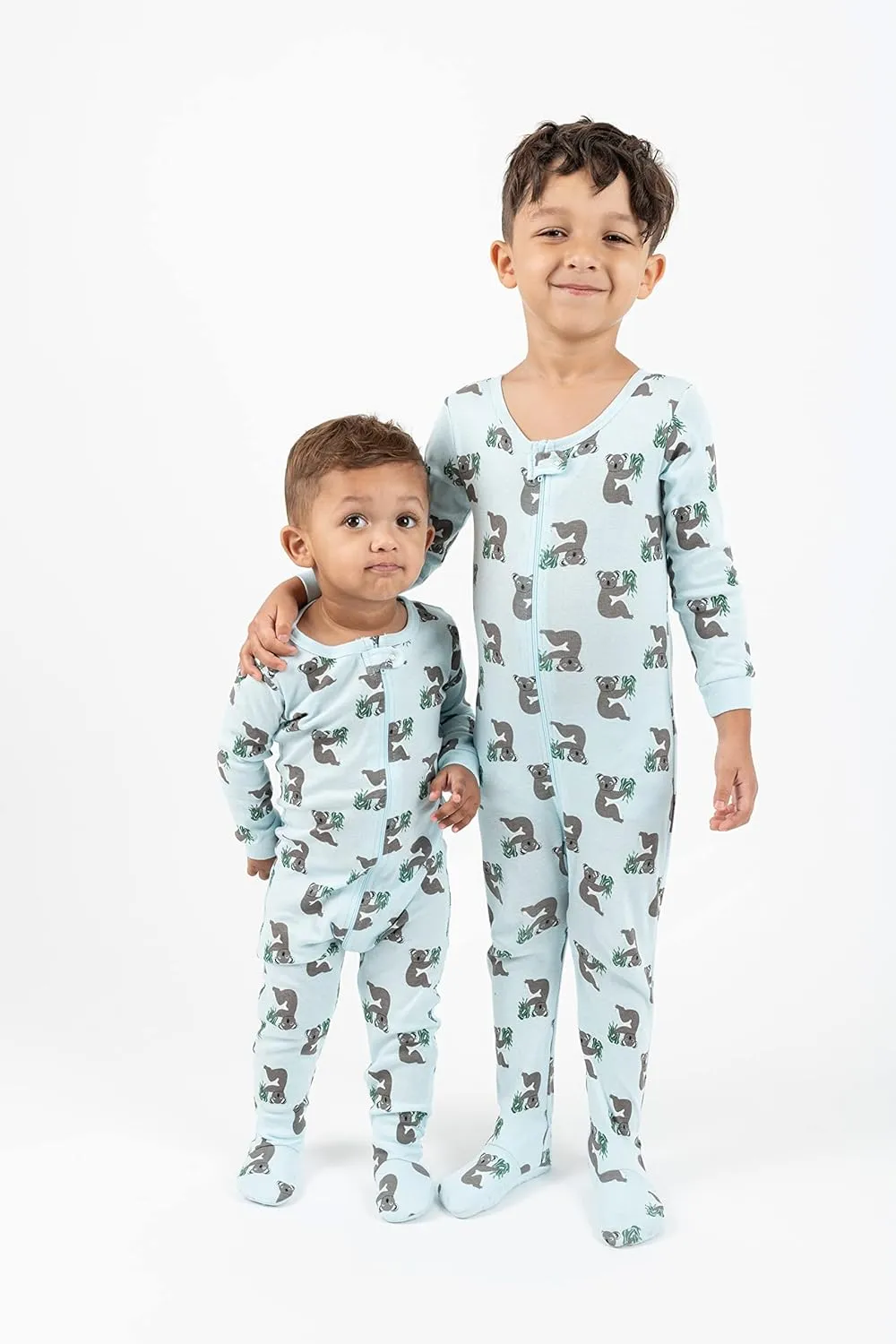 Leveret Kids Pajamas Baby Boys Girls Footed Pajamas Sleeper 100% Cotton (Size 6-12 Months-5 Toddler)