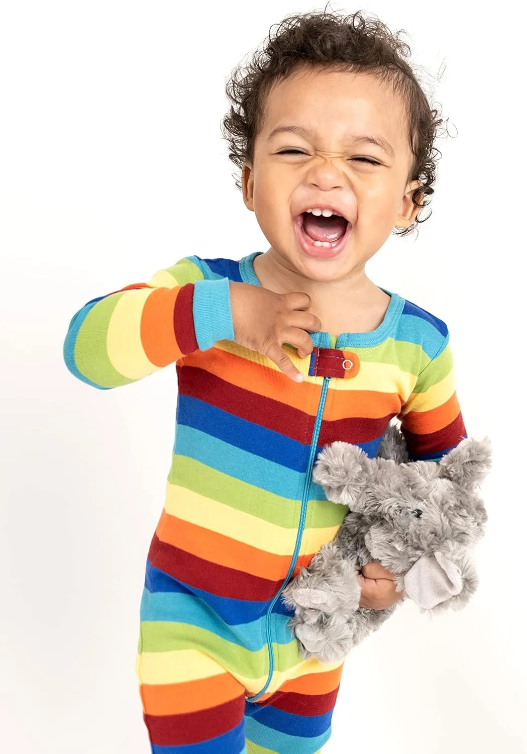 Leveret Kids Pajamas Baby Boys Girls Footed Pajamas Sleeper 100% Cotton Striped (Size 6-12 Months-5 Toddler)