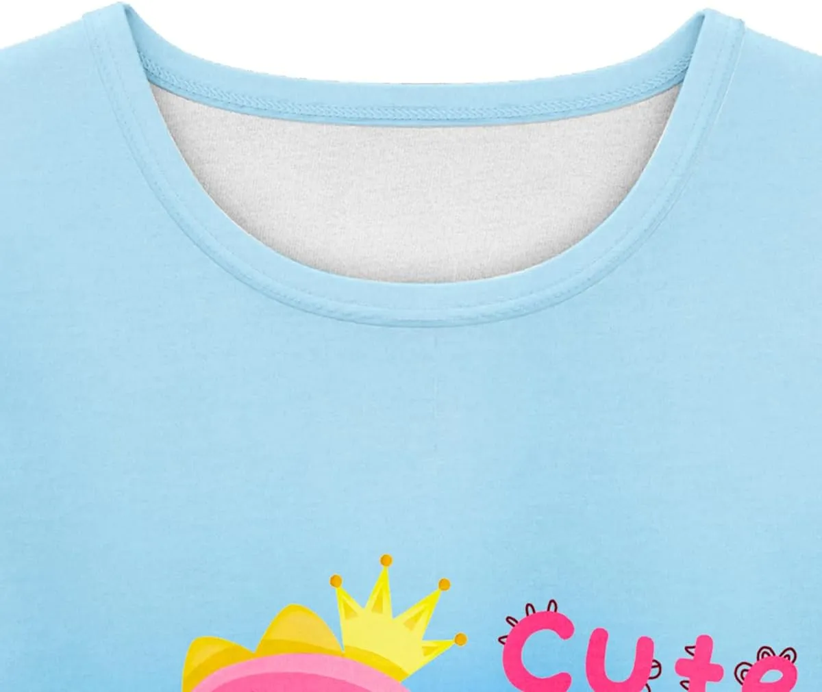 LQSZ Girls Pajamas Flutter Sleeve Toddler Girl Summer Pajamas 2 Piece Pjs Set Sleepwear for Girls 3-10 Years