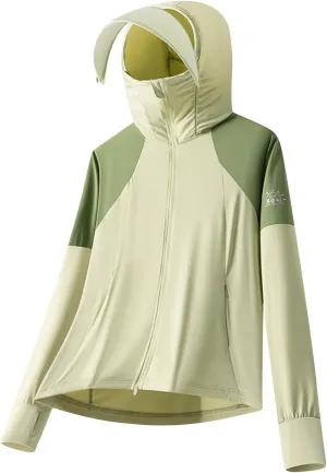 Men & Women Sun Protection Jackets With Face Mask Summer 50  Upf Lightweight Breathable Hoodies 2025 Hiking Raincoat