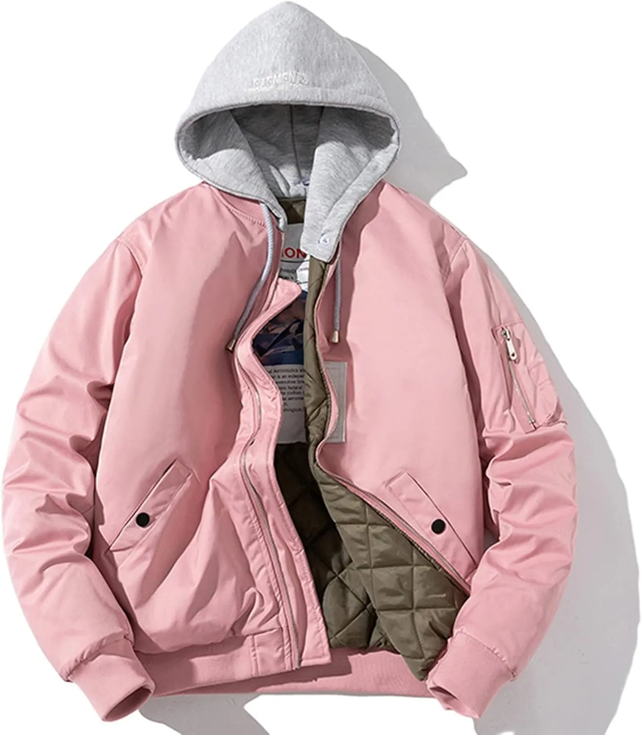 Mens Hooded Puffer Jacket Winter Plus Size Down Coat Outwear Thick Warm Padded Snow Coat Parkas Outdoor Puffy Jacket