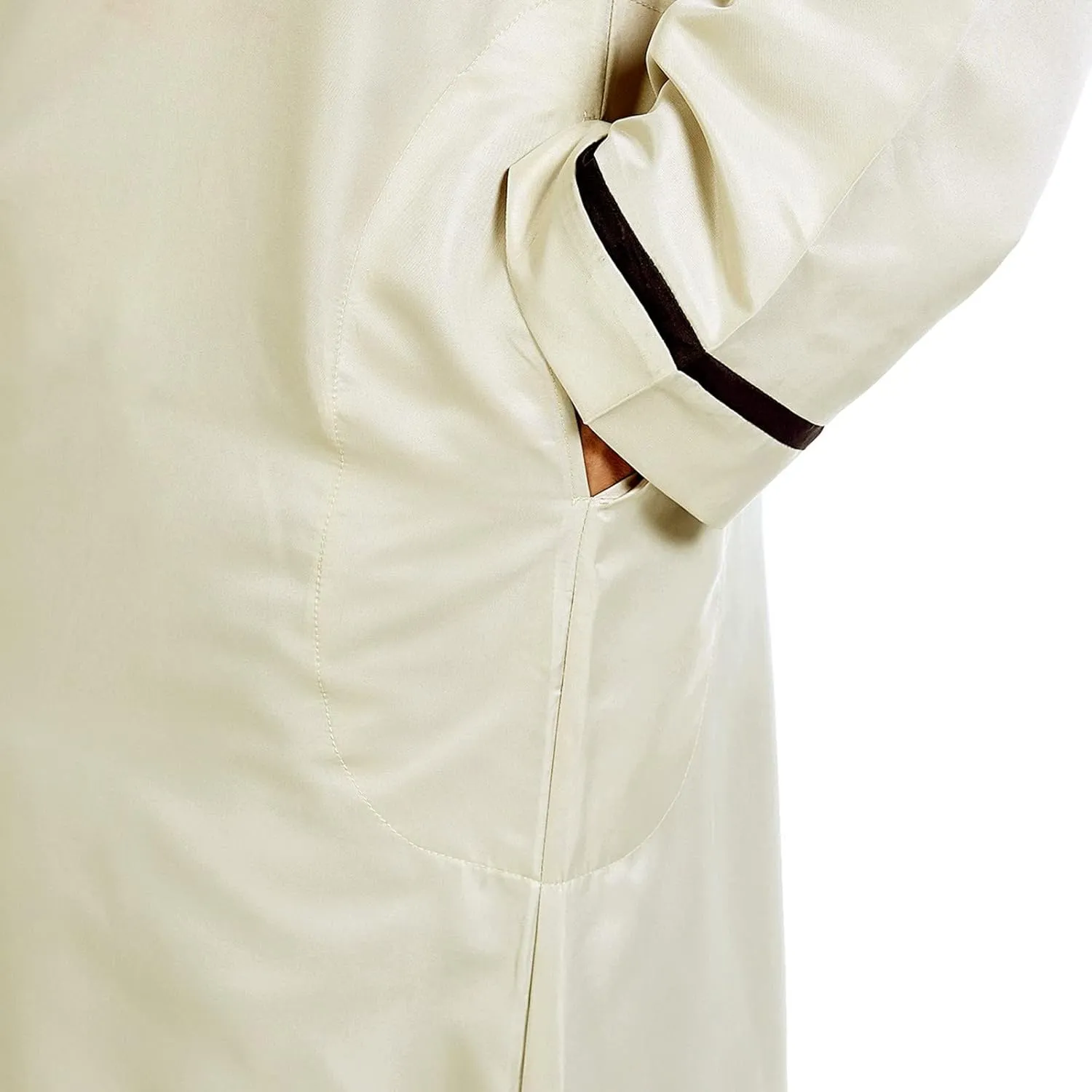 Men's Kaftan Robe Long Sleeve V Neck Nightshirts Thobe Button Down Henley Casual Side Split Gown Shirt Sleepwear Tops