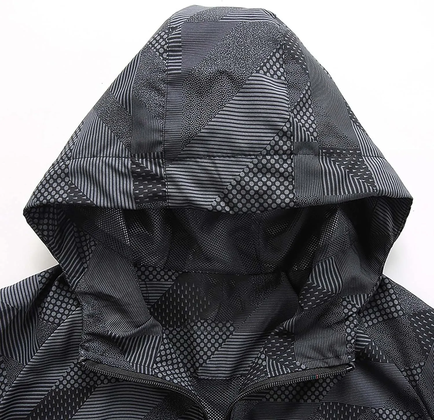 Mens Lightweight Softshell Jacket Windproof Water Resistant Hooded Hiking Travel Outwear Full Zip Windbreaker Jackets