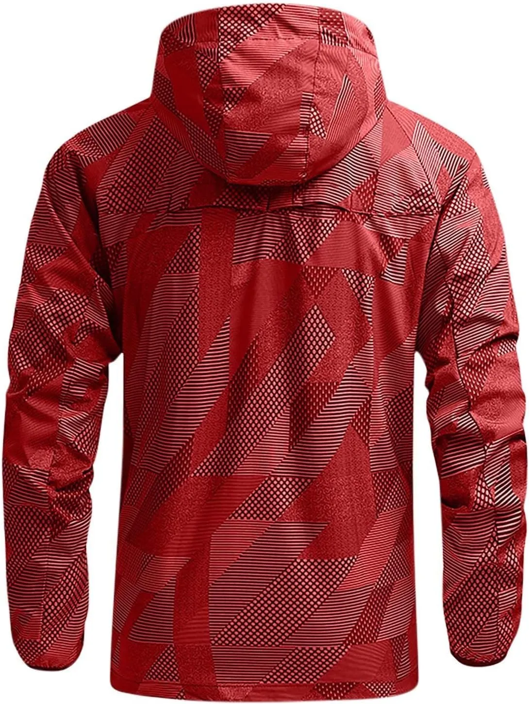 Mens Lightweight Softshell Jacket Windproof Water Resistant Hooded Hiking Travel Outwear Full Zip Windbreaker Jackets