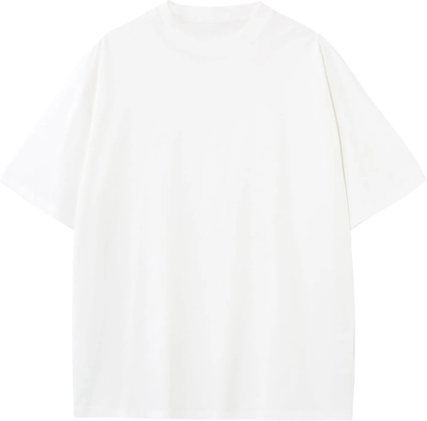 Mens Oversized T-Shirts Fashion Loose Fit Crewneck Tshirt Streetwear Heavyweight Short Sleeve Tee Shirt Gym Workout Tops