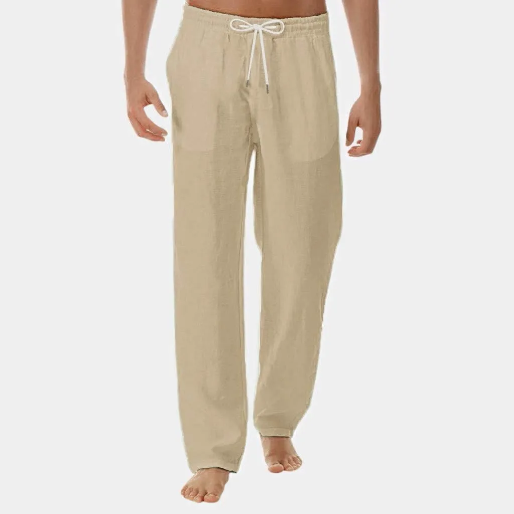 Mens Plaid Pajamas Pants Drawstring Pull On Bottoms Lightweight Casual Jogger Sweatpants with Pockets Tapered Slacks