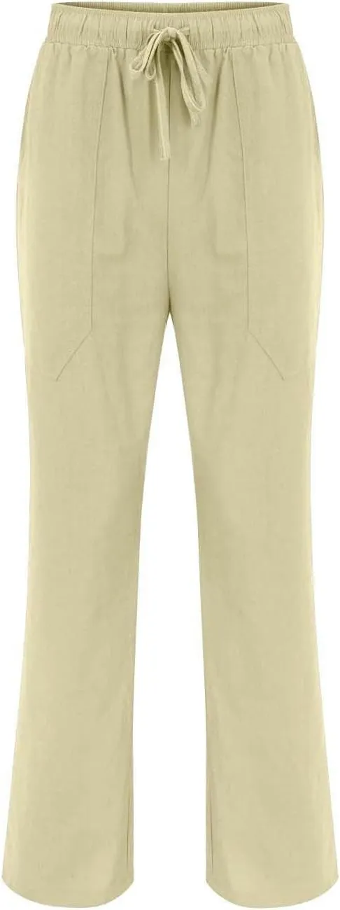 Mens Plaid Pajamas Pants Drawstring Pull On Bottoms Lightweight Casual Jogger Sweatpants with Pockets Tapered Slacks