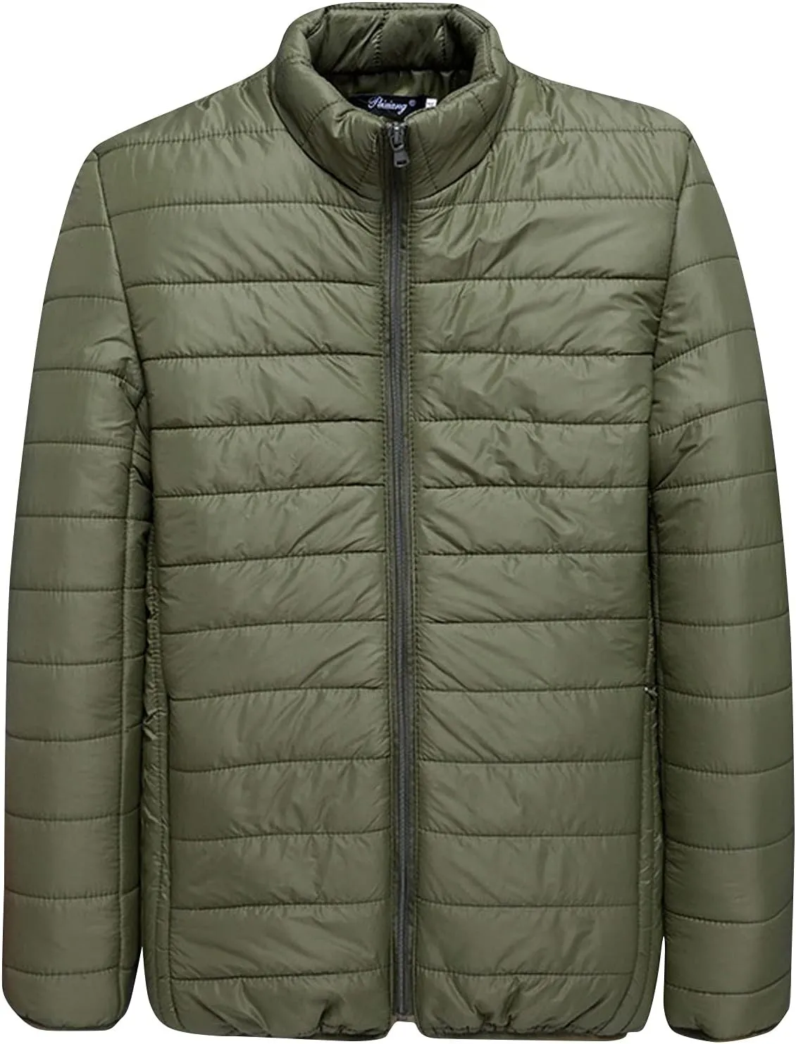 Men's Puffer Jacket Lightweight Packable Warm Down Coat Insulated Thermal Puffy Winter Jackets for Running Travel
