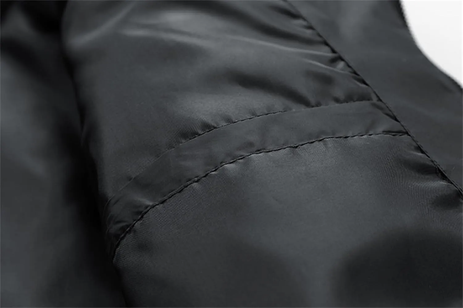 Men's Quilted Sherpa Lined Bomber Jacket Zipper Outdoor Casual Fleece Fall Winter Coat Detachable Hood with Pockets