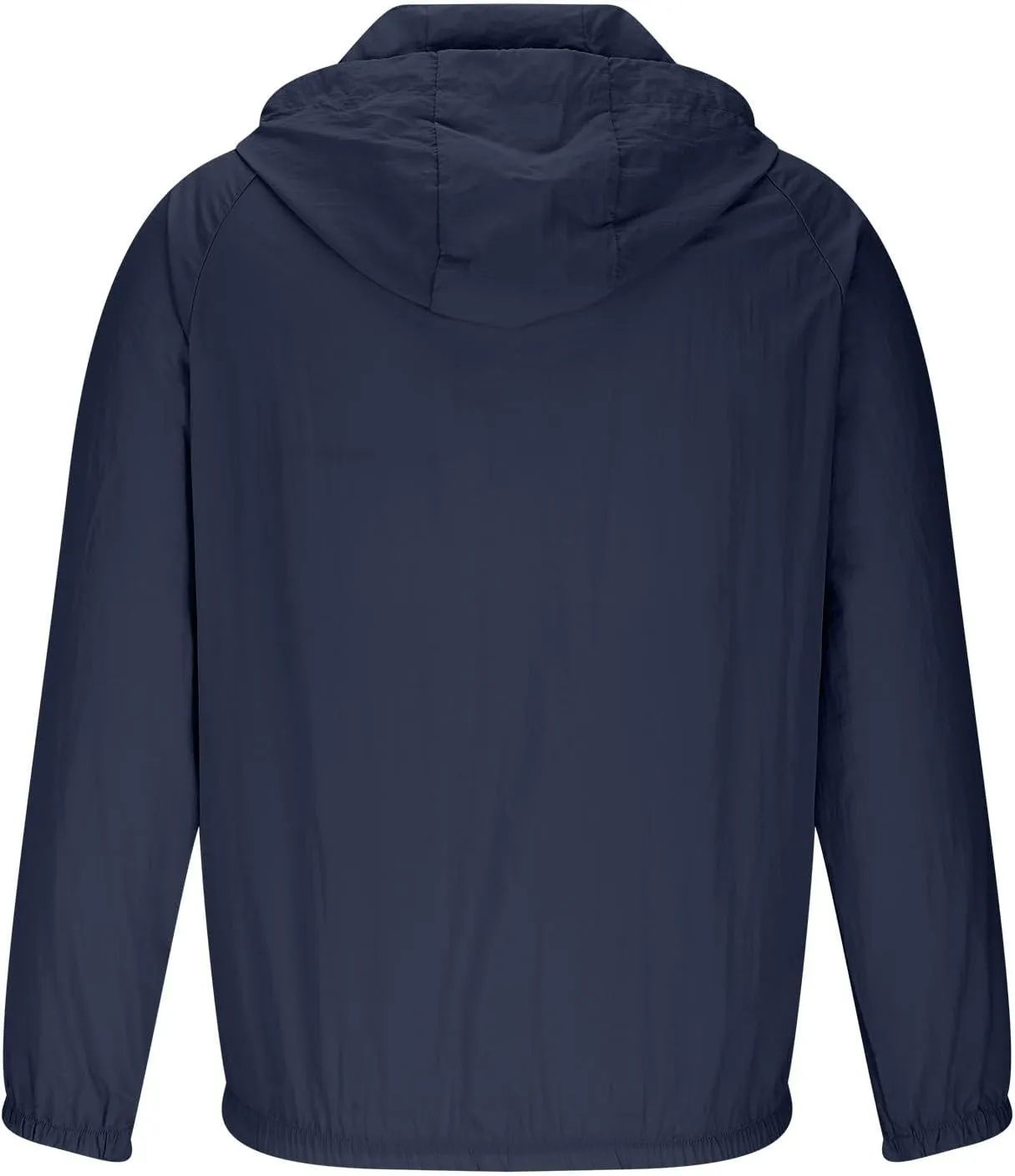 Men's UPF 50  Light Jacket 2025 Full Zip Sun Protection Hoodie Hiking Zip Pockets Long Sleeve Sun Shirts Windbreaker