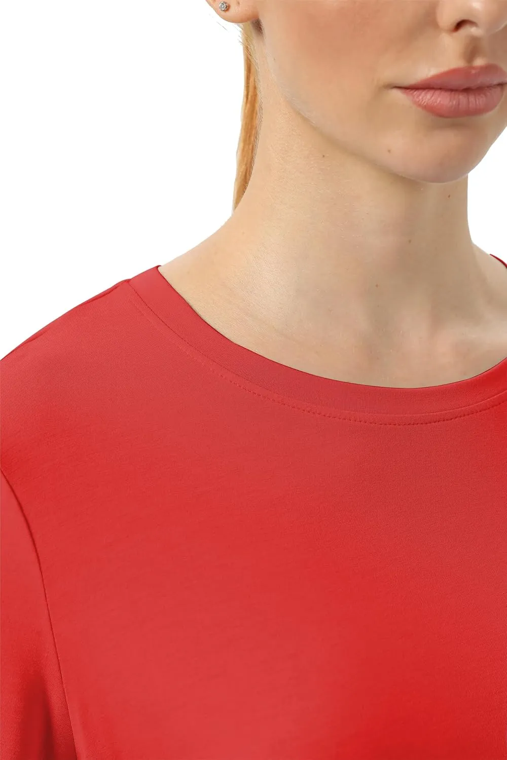 Mippo Cropped Long Sleeve Tops Workout Athletic Yoga Gym Crop Tops for Women Loose Fit
