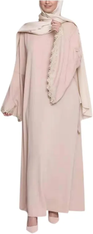 Muslim Dresses for Women Trendy 2024 Arab Cake Long Dress Abaya Dress Islamic National Robe Elegant Kaftan with Belt