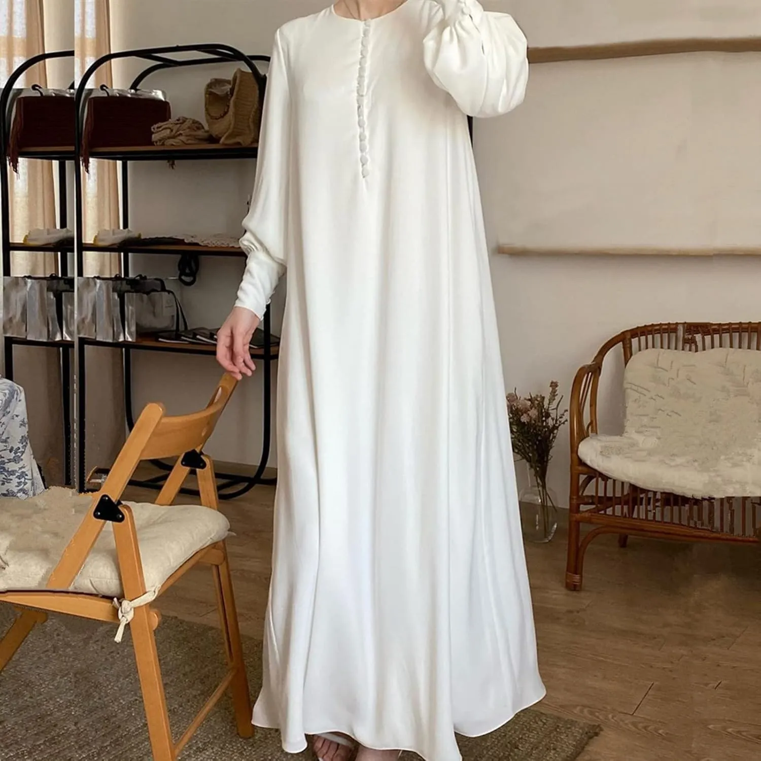 Muslim Dresses for Women Trendy 2024 Arab Cake Long Dress Abaya Dress Islamic National Robe Elegant Kaftan with Belt