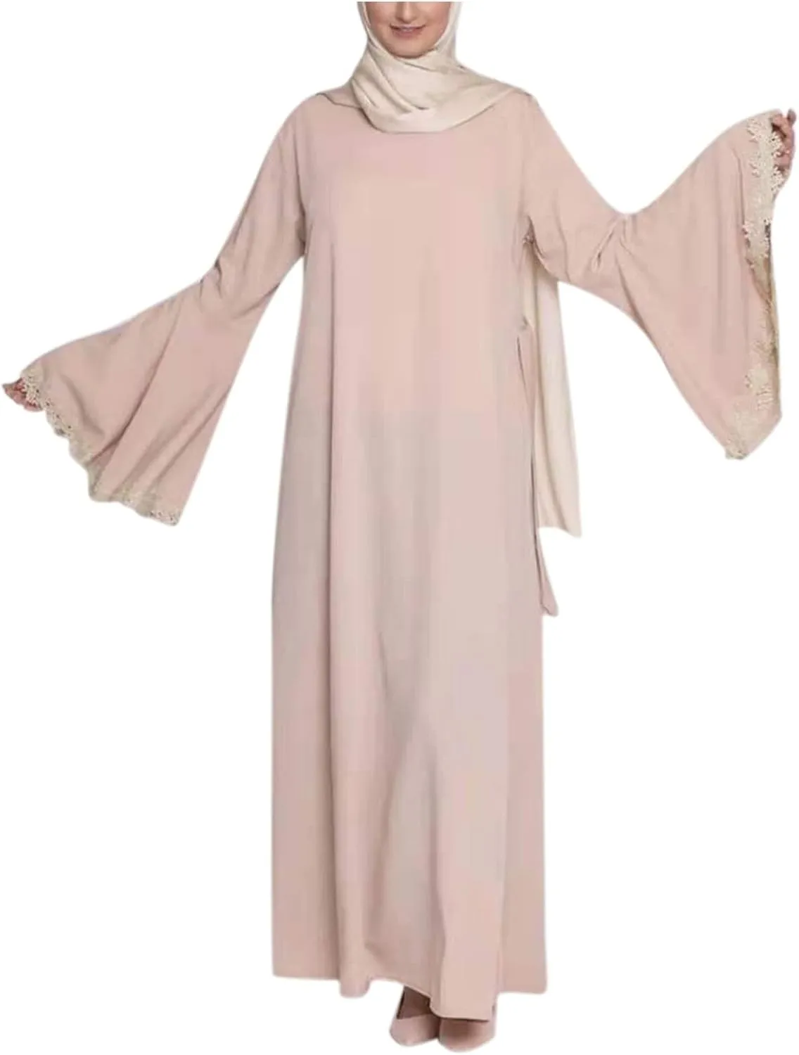 Muslim Dresses for Women Trendy 2024 Arab Cake Long Dress Abaya Dress Islamic National Robe Elegant Kaftan with Belt