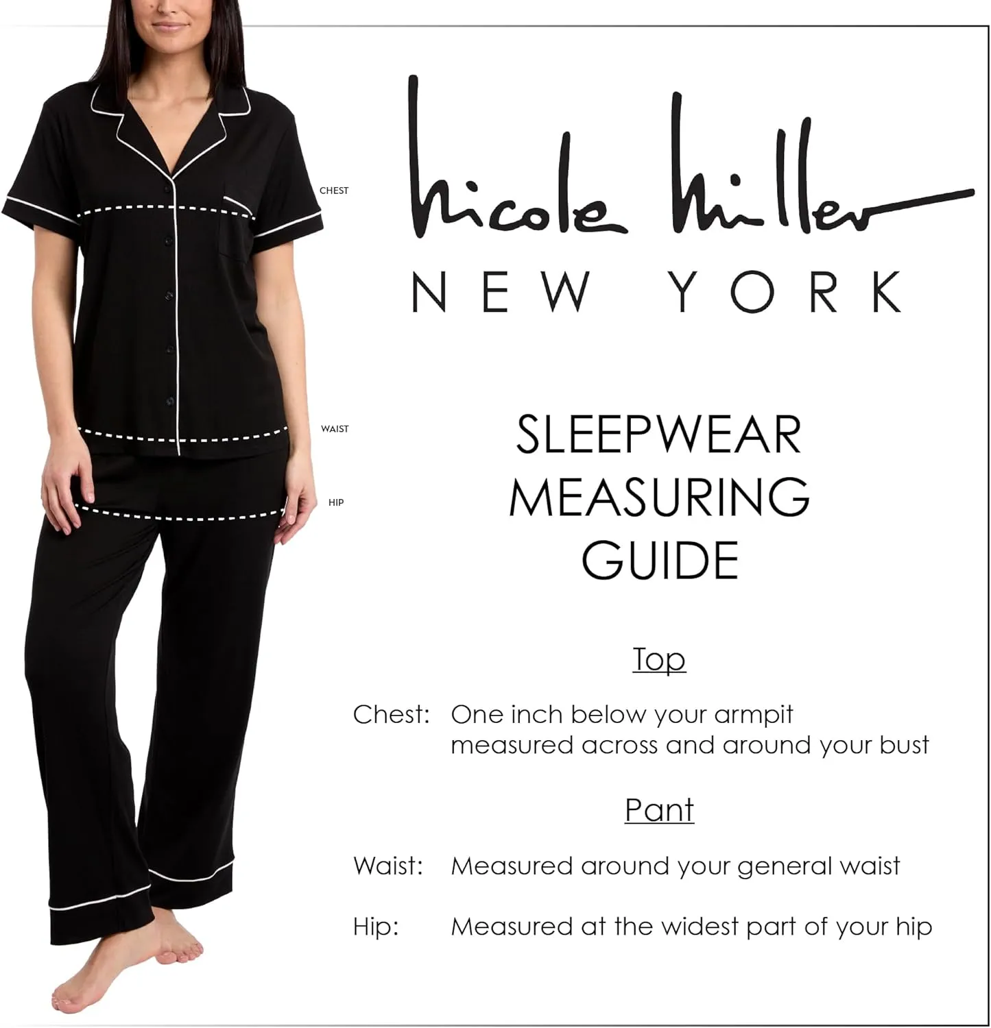 Nicole Miller New York Women's Pajamas 2 Piece Soft Ribbed Notch Collar Button Down PJ Set