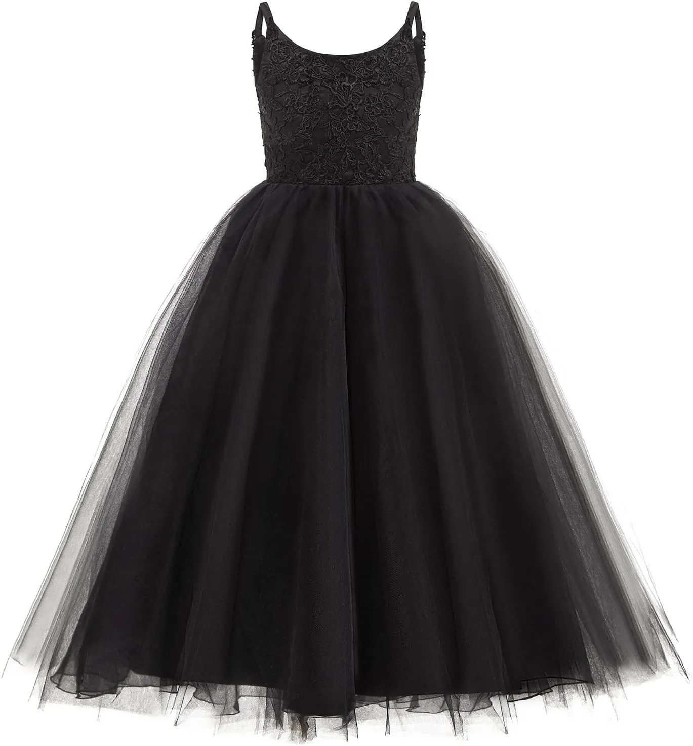 PLwedding Flower Girls Lace Tulle Ball Gowns First Communion Dresses