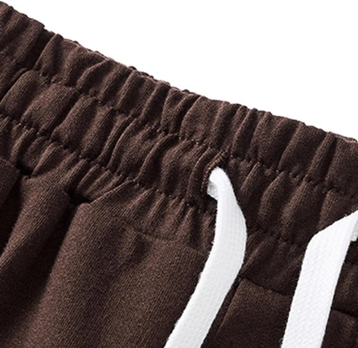 Relaxed Fit Pants Men Casual Elastic Waist Straight Leg Daily Wear Drawstring Lounge Streetwear Bottoms