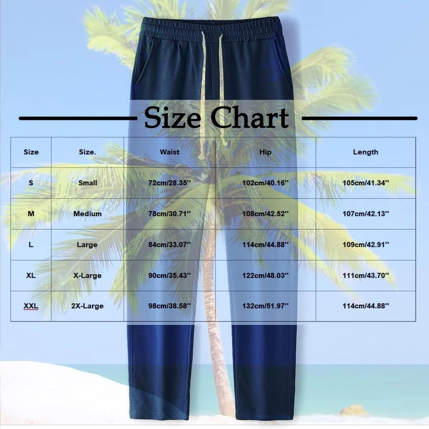 Relaxed Fit Pants Men Casual Elastic Waist Straight Leg Daily Wear Drawstring Lounge Streetwear Bottoms