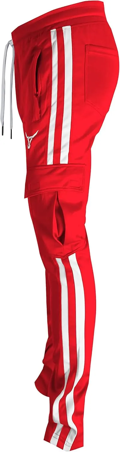 SCREENSHOT-Track Pants Basic Mens Premium Slim Fit Athletic Fitness Fashion Urban Lifestyle Streetwear Bottoms