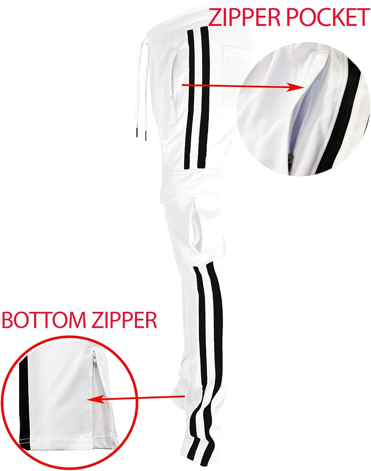 SCREENSHOT-Track Pants Basic Mens Premium Slim Fit Athletic Fitness Fashion Urban Lifestyle Streetwear Bottoms