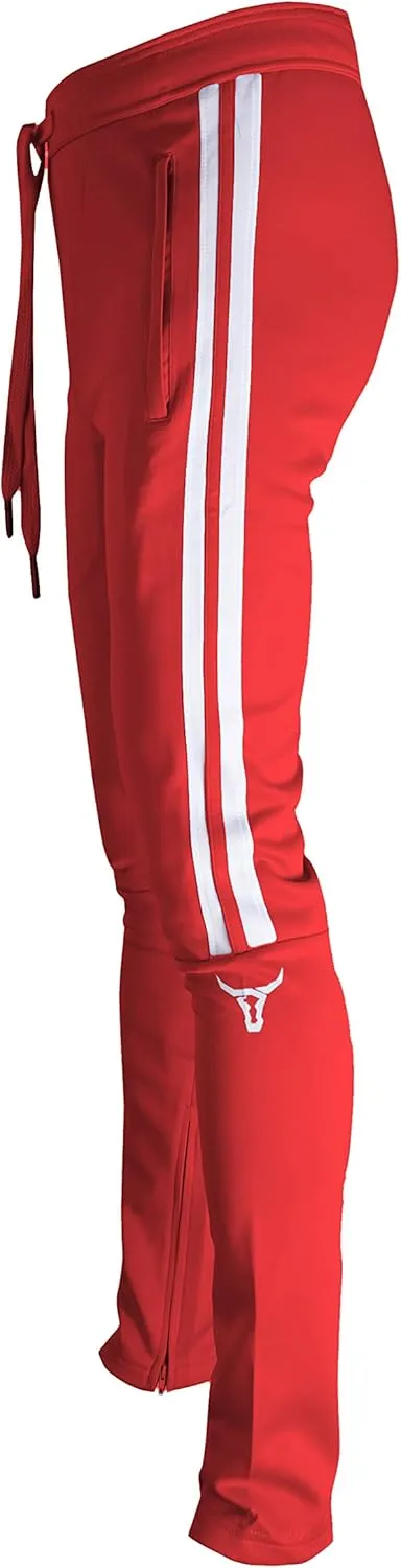 SCREENSHOT-Track Pants Basic Mens Premium Slim Fit Athletic Fitness Fashion Urban Lifestyle Streetwear Bottoms