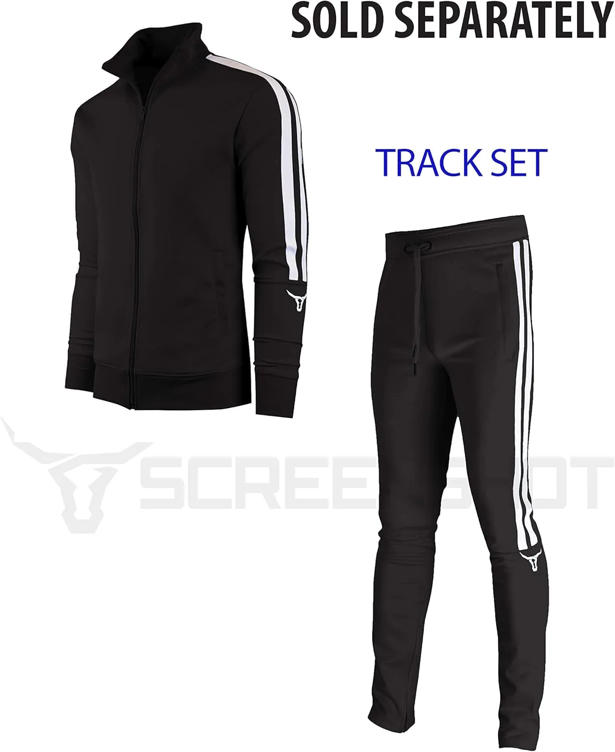 SCREENSHOT-Track Pants Basic Mens Premium Slim Fit Athletic Fitness Fashion Urban Lifestyle Streetwear Bottoms