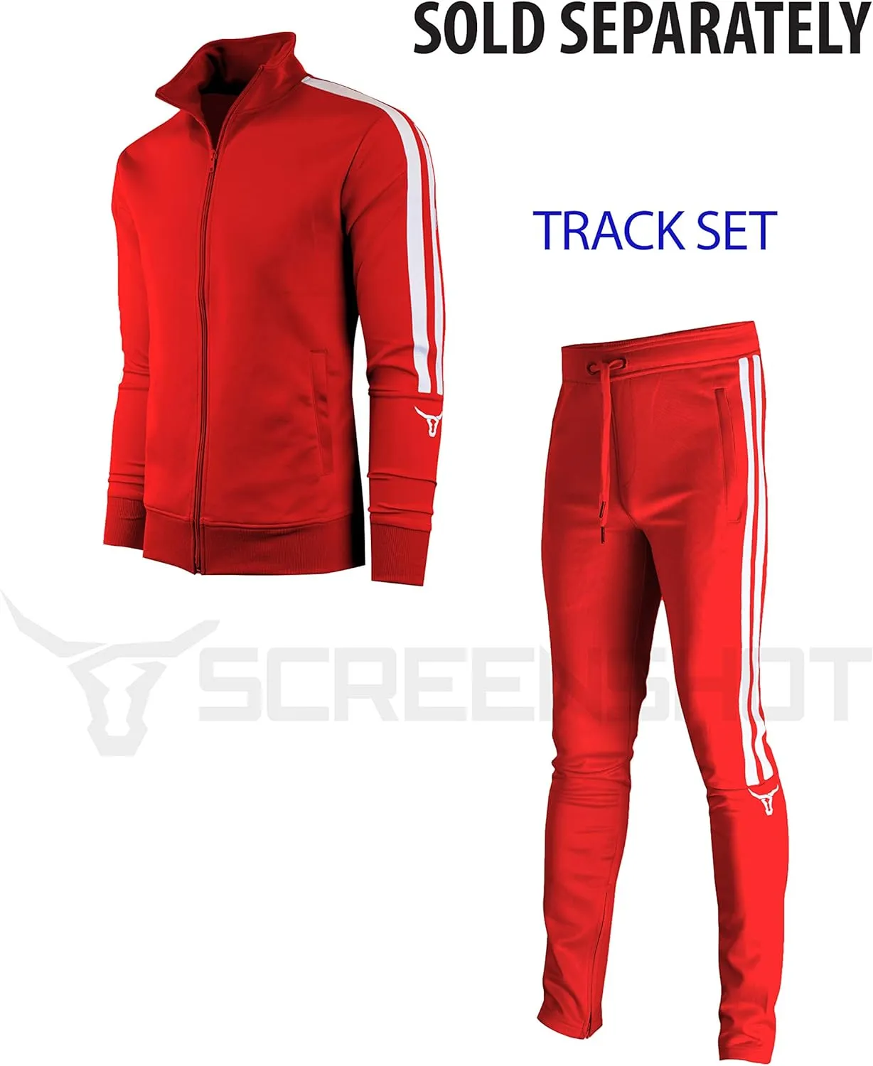 SCREENSHOT-Track Pants Basic Mens Premium Slim Fit Athletic Fitness Fashion Urban Lifestyle Streetwear Bottoms