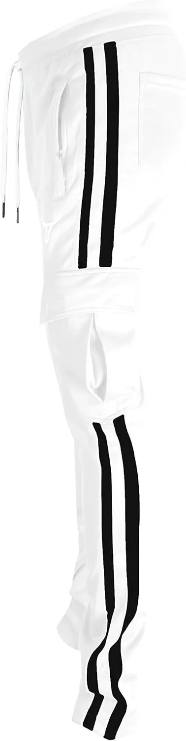 SCREENSHOT-Track Pants Basic Mens Premium Slim Fit Athletic Fitness Fashion Urban Lifestyle Streetwear Bottoms