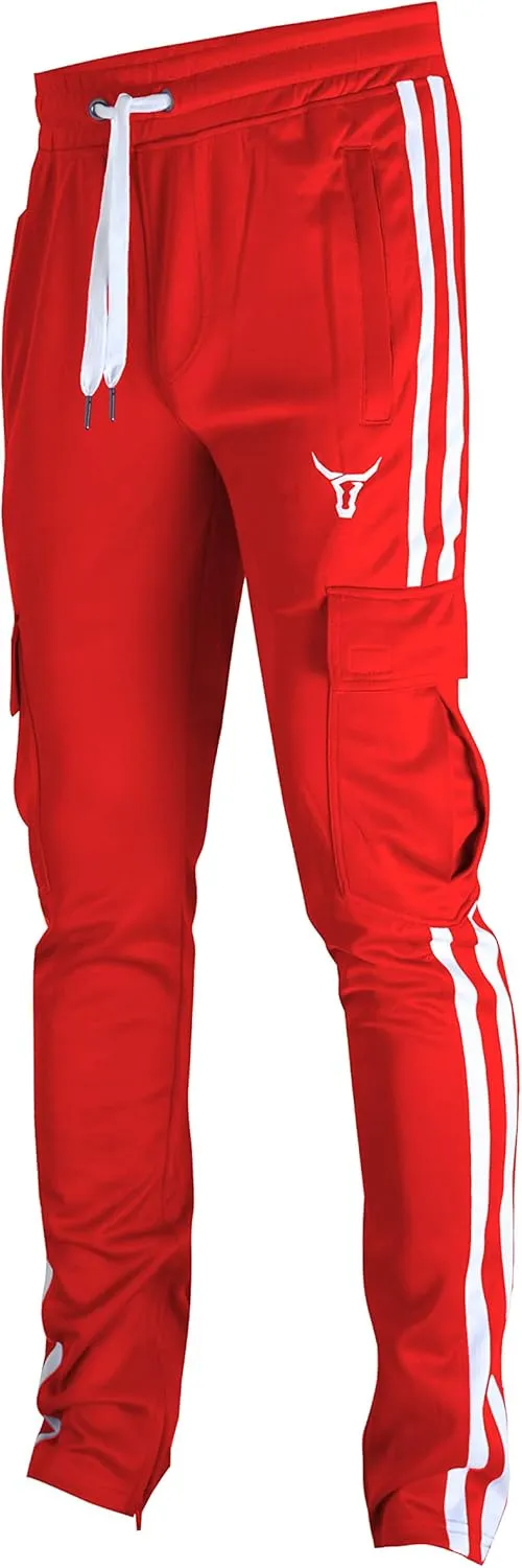 SCREENSHOT-Track Pants Basic Mens Premium Slim Fit Athletic Fitness Fashion Urban Lifestyle Streetwear Bottoms