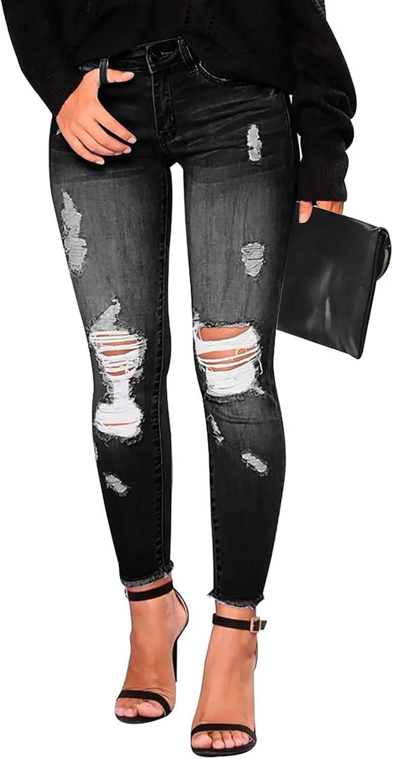 SGASY Sweatpants Jeans for Women Boyfriend High Waited Baggy Wide Leg Jeans Y2k Streetwear Loose Fit Denim Pants with Pocket
