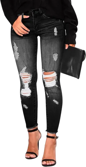 SGASY Sweatpants Jeans for Women Boyfriend High Waited Baggy Wide Leg Jeans Y2k Streetwear Loose Fit Denim Pants with Pocket