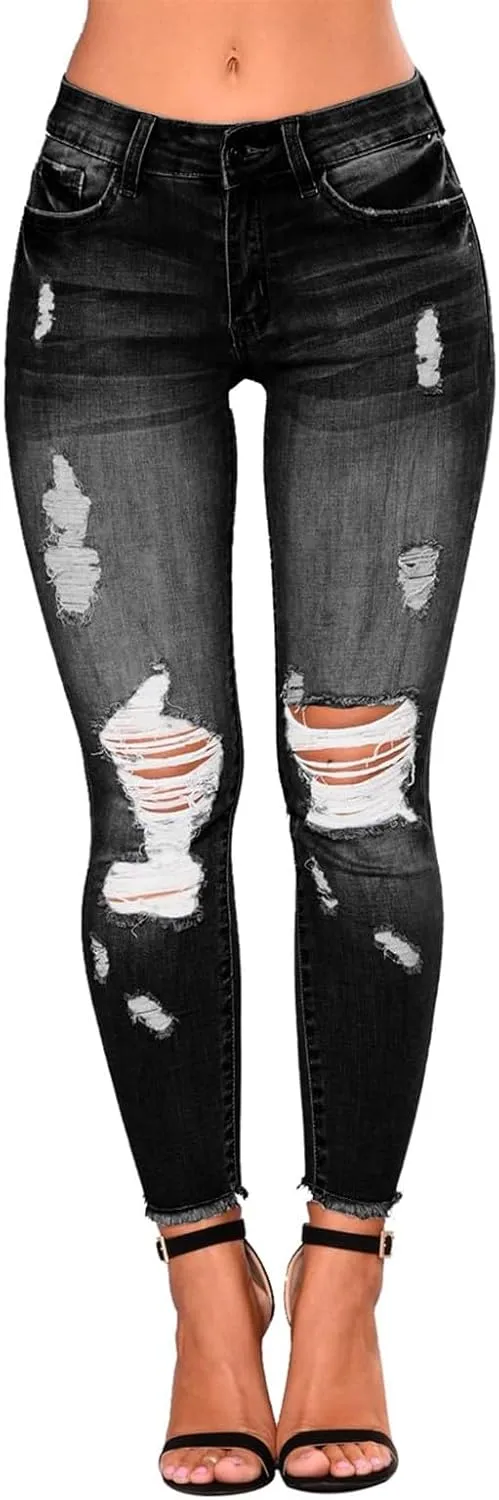 SGASY Sweatpants Jeans for Women Boyfriend High Waited Baggy Wide Leg Jeans Y2k Streetwear Loose Fit Denim Pants with Pocket