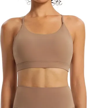 Sport Bras for Women Halter Neck Full Coverage No Underwear Yoga Bra Comfort Quick Dry Breathable Push Up Workout Bras