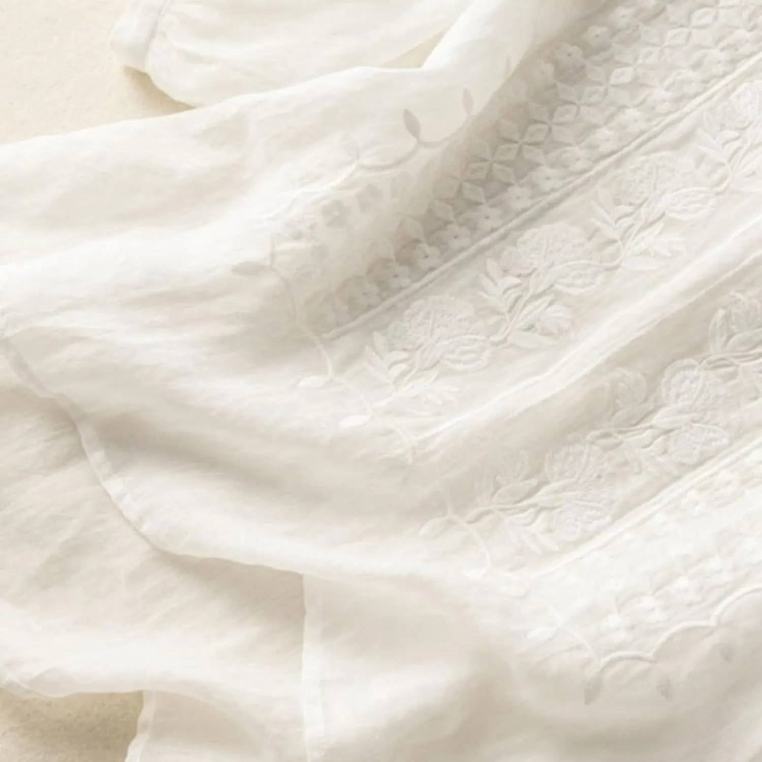 Summer Tops for Women 2025 Dressy Casual Linen Embroidery Blouse Crew Neck Tunic Elbow Sleeve Shirts Plus Size Tops