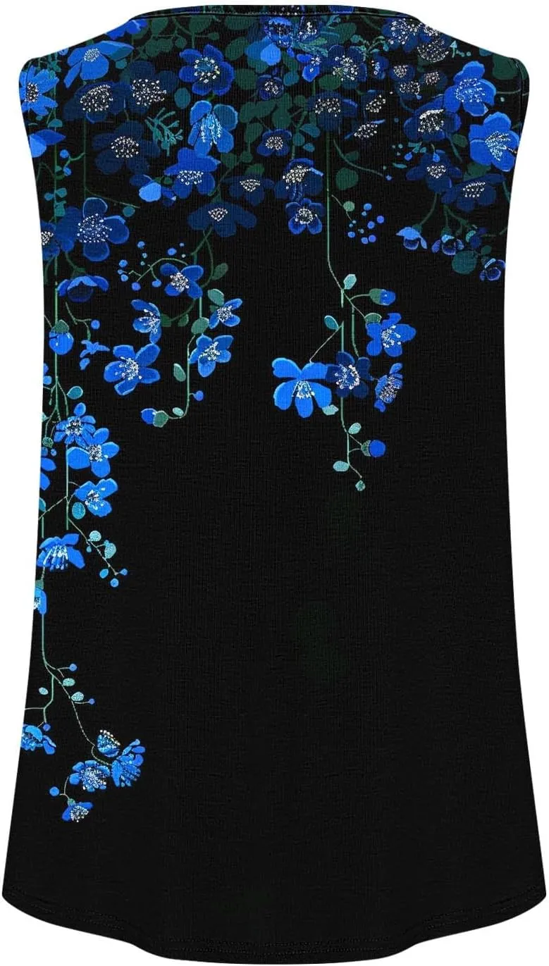 TARIENDY Tank Top for Women Dressy Casual Summer Sleeveless Shirts Loose Square Neck Blouses Plain Beach Vacation Outfits