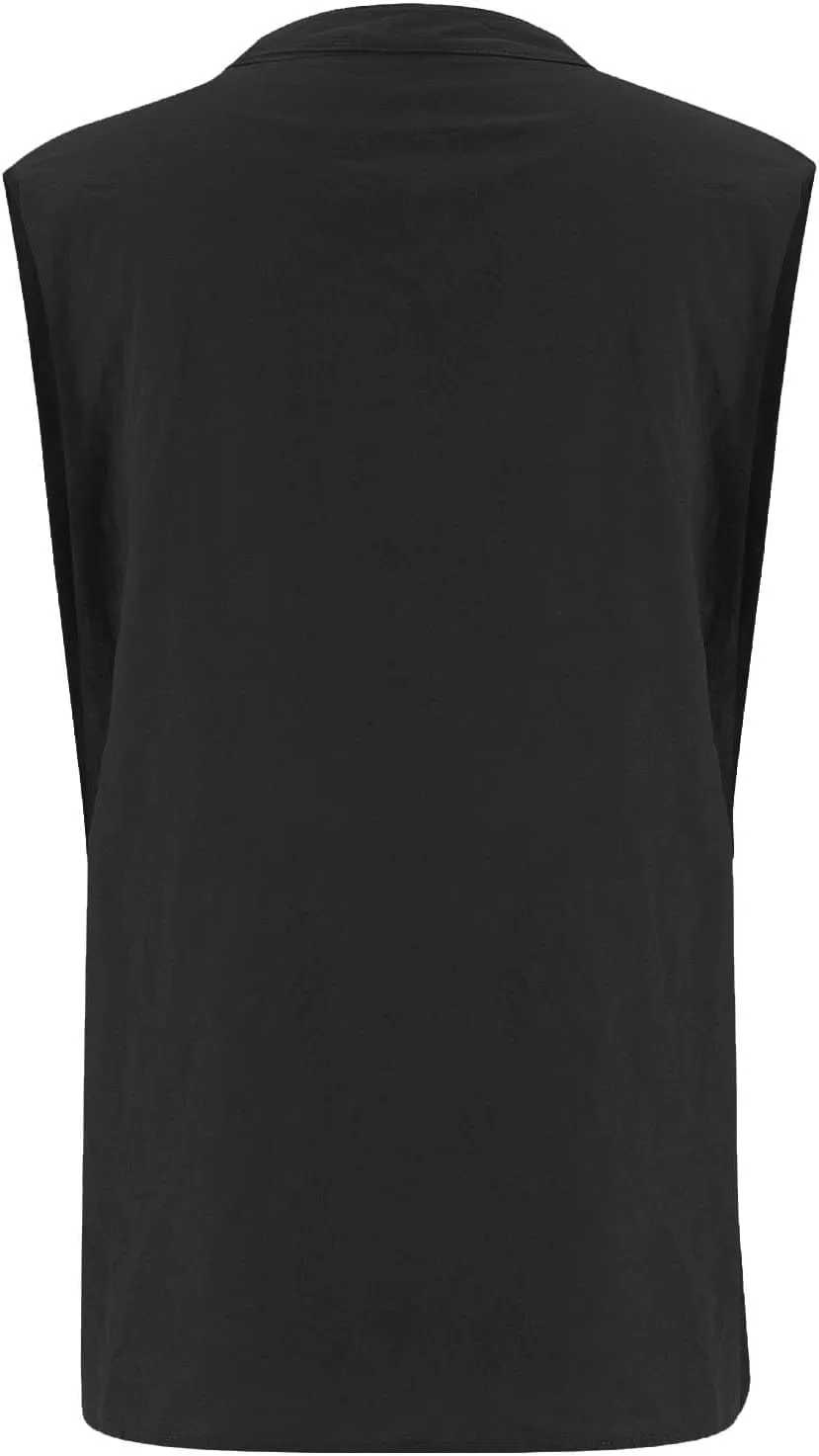 TARIENDY Tank Top for Women Loose Fit V Neck Sleeveless Shirts Trendy 2025 Button Down Beach Vacation Outfits with Pocket