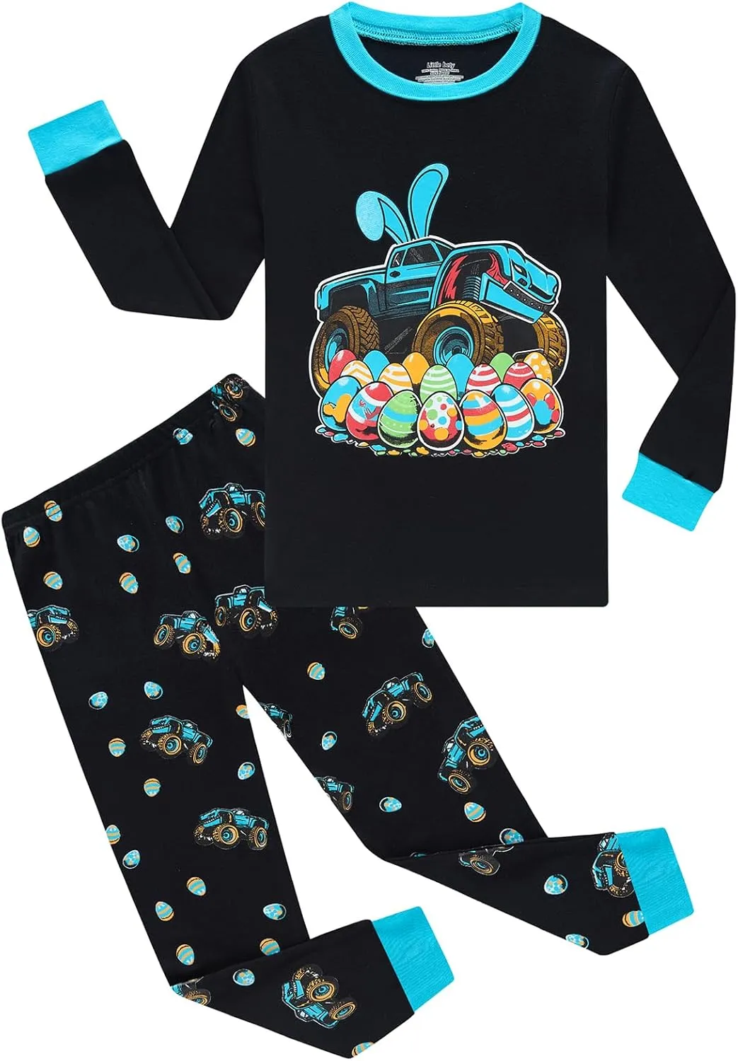 Toddler Boys Cotton Pajamas Kids Long Sleeve Sleepwear Holiday Pajamas Sets