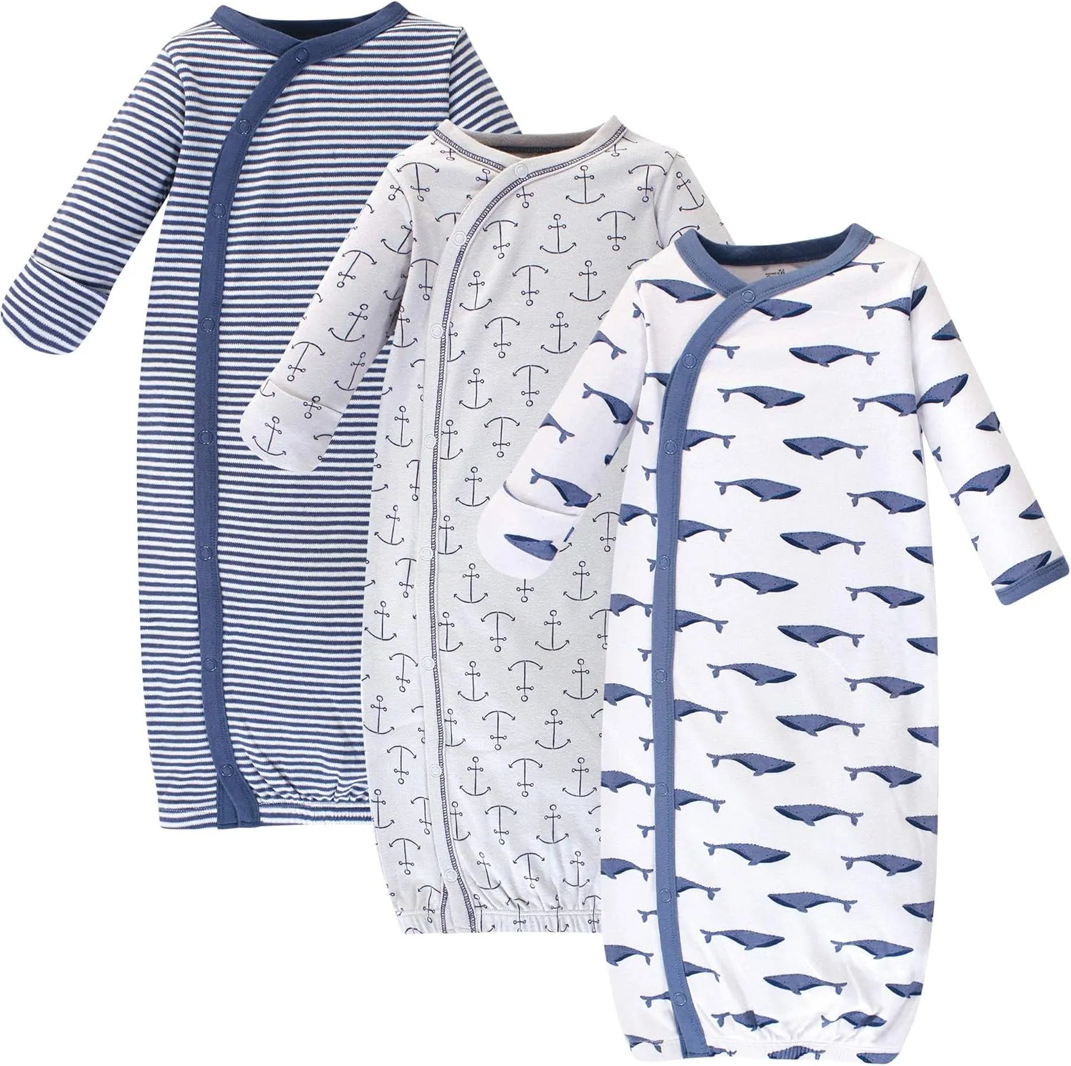Touched by Nature Baby Girls' Organic Cotton Kimono Gowns