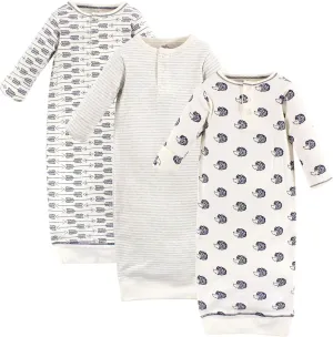 Touched by Nature Baby Organic Cotton Henley Gowns